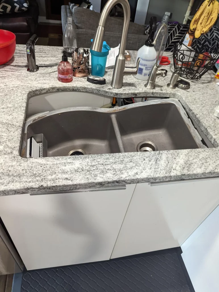 fallen kitchen sink